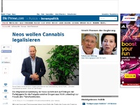 Bild zum Artikel: Neos wollen Cannabis legalisieren