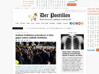 Bild zum Artikel: Radikale Vollidioten protestieren in Köln gegen andere radikale Vollidioten
