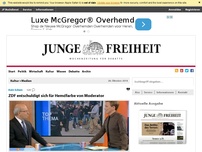Bild zum Artikel: ZDF entschuldigt sich für Hemdfarbe von Moderator