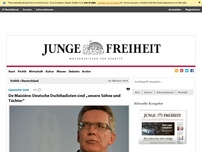 Bild zum Artikel: De Maizière: Deutsche Dschihadisten sind „unsere Söhne und Töchter“