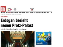 Bild zum Artikel: Feier abgesagt - Erdogan bezieht neuen Protz-Palast