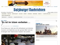Bild zum Artikel: 'Es ist im Islam verboten . . .'