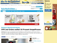 Bild zum Artikel: Dortmunder Politiker wollen 50 Prozent Ampelfrauen