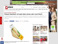 Bild zum Artikel: Konservierungsstoffe in Lebensmitteln: Dieses Sandwich ist nach über einem Jahr noch frisch