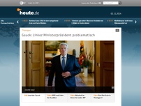 Bild zum Artikel: Gauck: Ministerpräsident der Linken schwer zu akzeptieren