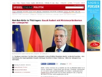 Bild zum Artikel: Rot-Rot-Grün in Thüringen: Gauck hadert mit Ministerpräsidenten der Linkspartei