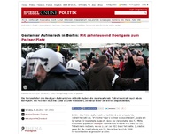 Bild zum Artikel: Geplanter Aufmarsch in Berlin: Mit zehntausend Hooligans zum Pariser Platz
