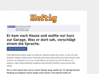 Bild zum Artikel: Er kam nach Hause und wollte nur kurz zur Garage. Was er dort sah, verschlägt einem die Sprache.