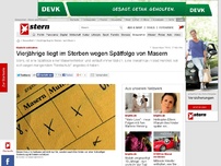 Bild zum Artikel: Kinderkrankheiten: Vierjährige liegt im Sterben wegen Spätfolge von Masern