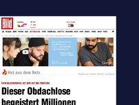 Bild zum Artikel: YouTube-Star! - Dieser Obdachloser begeistert Millionen