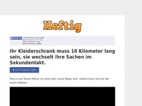 Bild zum Artikel: Ihr Kleiderschrank muss 10 Kilometer lang sein, sie wechselt ihre Sachen im Sekundentakt.