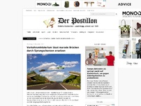 Bild zum Artikel: Verkehrsministerium lässt marode Brücken durch Sprungschanzen ersetzen