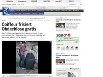 Bild zum Artikel: Gute Tat: Coiffeur frisiert Obdachlose gratis