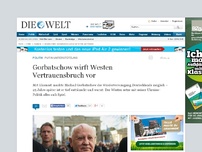 Bild zum Artikel: Putin-Unterstützung: Gorbatschow wirft Westen schweren Vertrauensbruch vor
