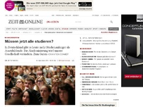 Bild zum Artikel: Bildungsbürgertum: 
			  Müssen jetzt alle studieren?