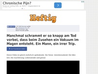 Bild zum Artikel: Manchmal schrammt er so knapp am Tod vorbei, dass beim Zusehen ein Vakuum im Magen entsteht. Ein...