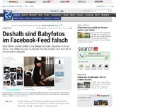 Bild zum Artikel: «Digital Birth»: Deshalb sind Babyfotos im Facebook-Feed falsch