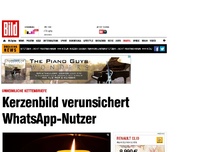 Bild zum Artikel: Unheimliche Kettenbriefe - Kerzenbild verunsichert WhatsApp-Nutzer