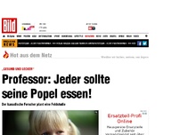 Bild zum Artikel: „Gesund und lecker“ - Professor: Jeder sollte seine Popel essen!