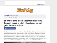 Bild zum Artikel: Er findet eine alte Schachtel mit Fotos. Danach muss er sich hinsetzen, so nah geht ihm der Inhalt.