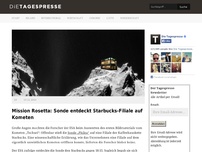 Bild zum Artikel: Mission Rosetta: Sonde entdeckt Starbucks-Filiale auf Kometen