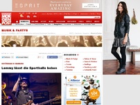 Bild zum Artikel: Motörhead in Hamburg - Lemmy lässt die Sporthalle beben
