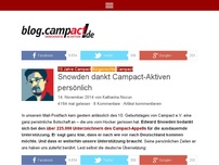 Bild zum Artikel: Snowden dankt Campact-Aktiven persönlich