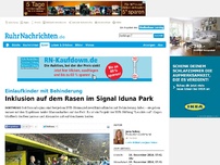 Bild zum Artikel: Inklusion auf dem Rasen im Signal Iduna Park