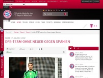 Bild zum Artikel: Inside:DFB-Team ohne Neuer gegen Spanien