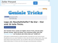 Bild zum Artikel: Lego als Haushaltshelfer? Na klar – hier sind 16 tolle Tricks.