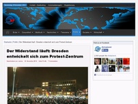 Bild zum Artikel: Der Widerstand läuft: Dresden entwickelt sich zum Protest-Zentrum