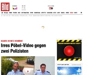 Bild zum Artikel: Beamte im Netz verhöhnt - Irres Pöbel-Video gegen zwei Polizisten