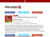 Bild zum Artikel: TTIP: Bittere Rechnung für den Rechtsstaat