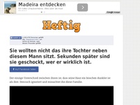 Bild zum Artikel: Sie wollten nicht das ihre Tochter neben diesem Mann sitzt. Sekunden später sind sie geschockt,...