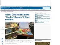Bild zum Artikel: Wien: Österreichs erste 'Dunkin' Donuts'-Filiale eröffnet