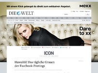 Bild zum Artikel: Typologie : Hawaiiiii! Das tägliche Grauen der Facebook-Postings