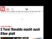 Bild zum Artikel: SD Eibar - Real Madrid 0:4 - 2 Tore! Ronaldo macht auch Eibar platt