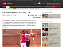Bild zum Artikel: Die Schweiz gewinnt den Davis Cup