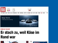 Bild zum Artikel: Mord bei Pizza Hut - Er stach zu, weil Käse im Rand war