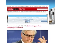 Bild zum Artikel: Auseinandersetzung im Bündnis: Steinmeier gegen Nato-Mitgliedschaft der Ukraine