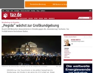 Bild zum Artikel: Muslimhass in Dresden: „Pegida“ wächst zur Großkundgebung