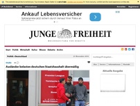 Bild zum Artikel: Ausländer belasten deutschen Staatshaushalt übermäßig