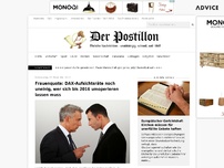 Bild zum Artikel: Frauenquote: DAX-Aufsichtsräte noch uneinig, wer sich bis 2016 umoperieren lassen muss