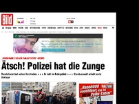 Bild zum Artikel: HoGeSa - Ätsch! Polizei hat die Zunge