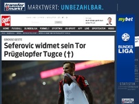 Bild zum Artikel: Seferovic widmet sein Tor Prügelopfer Tugce (†) Große Geste von Haris Seferovic. Der Frankfurter widmete seinen Treffer zum 2:0 gegen Borussia Dortmund der verstorbenen Tugce. »