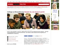 Bild zum Artikel: Umfrage zu Einwanderung: Deutsch ist, wer deutsch spricht