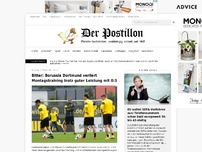 Bild zum Artikel: Bitter: Borussia Dortmund verliert Montagstraining trotz guter Leistung mit 0:3