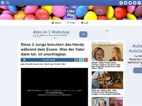 Bild zum Artikel: Diese 2 Jungs benutzen das Handy während dem Essen. Was der Vater dann tut, ist unschlagbar.