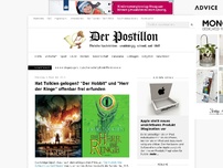 Bild zum Artikel: Hat Tolkien gelogen? 'Der Hobbit' und 'Herr der Ringe' offenbar frei erfunden