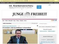 Bild zum Artikel: CSU attackiert „linke Sprachdiktatur“ in Deutschland